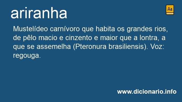 Significado de ariranha