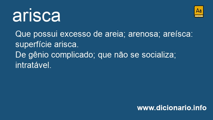 Significado de arisca