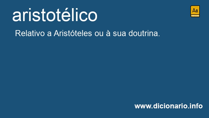 Significado de aristotlica