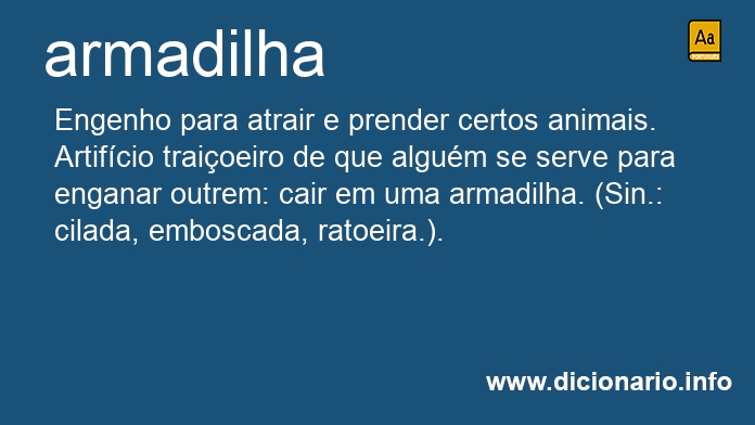 Significado de armadilha