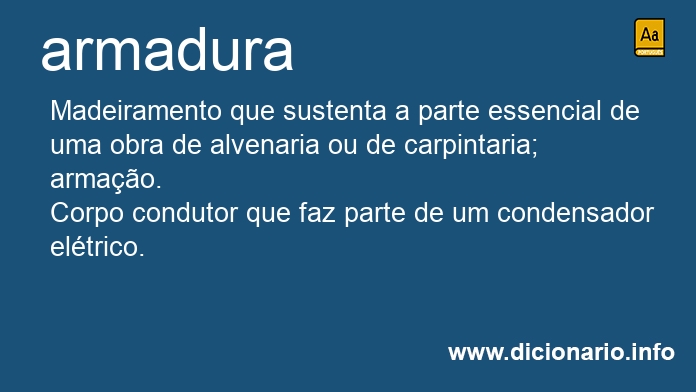 Significado de armadura