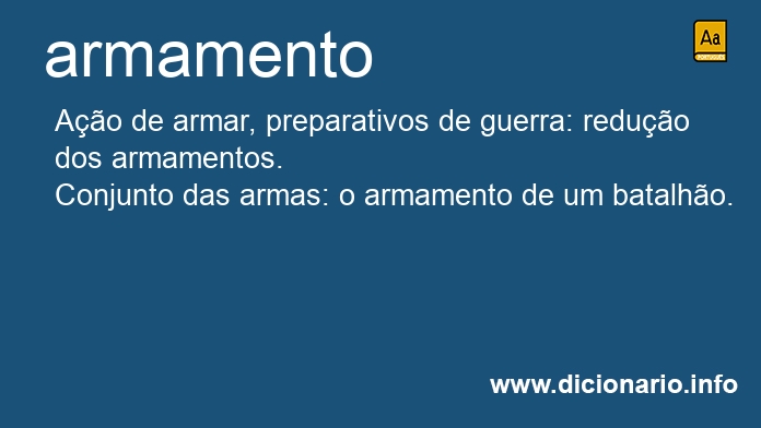 Significado de armamento