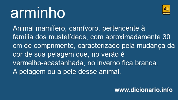 Significado de arminho