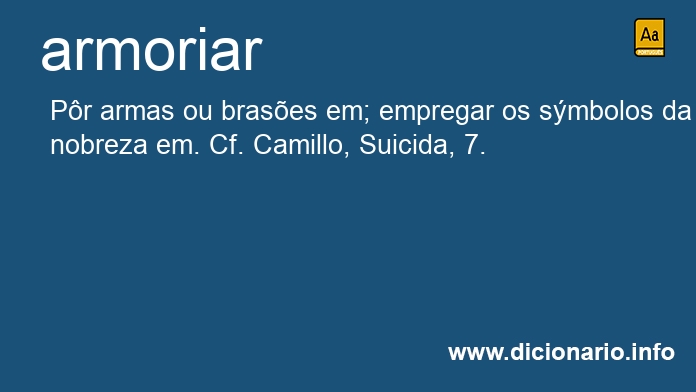 Significado de armoriar