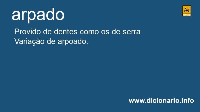Significado de arpado