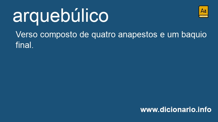 Significado de arqueblico
