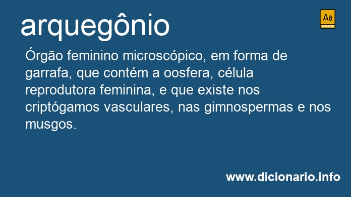 Significado de arquegnio