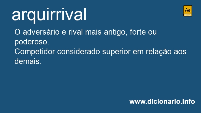 Significado de arquirrival