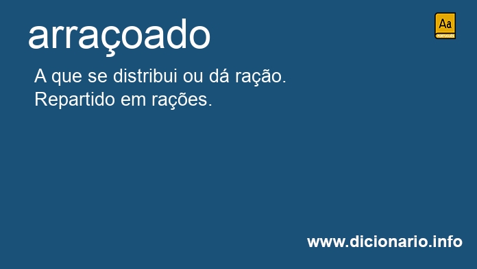 Significado de arraoado