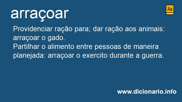 Significado de arraoar
