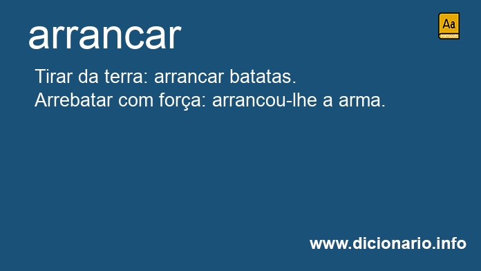 Significado de arrancramos