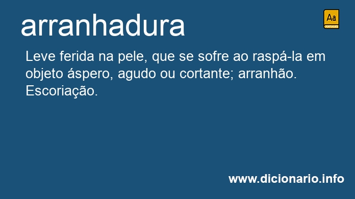 Significado de arranhadura