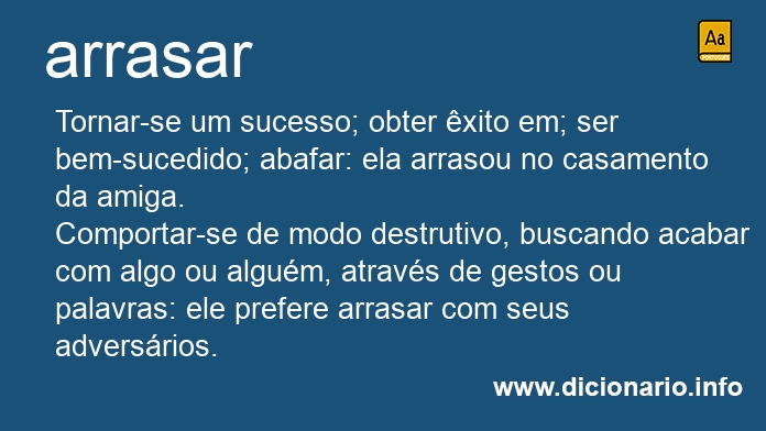 Significado de arrasar