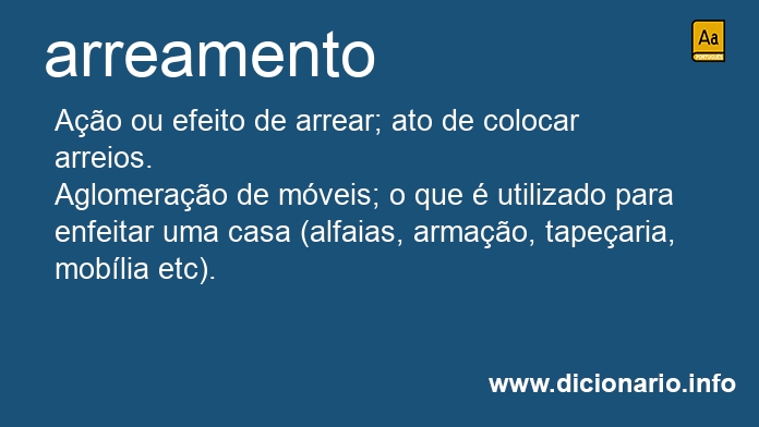 Significado de arreamentos