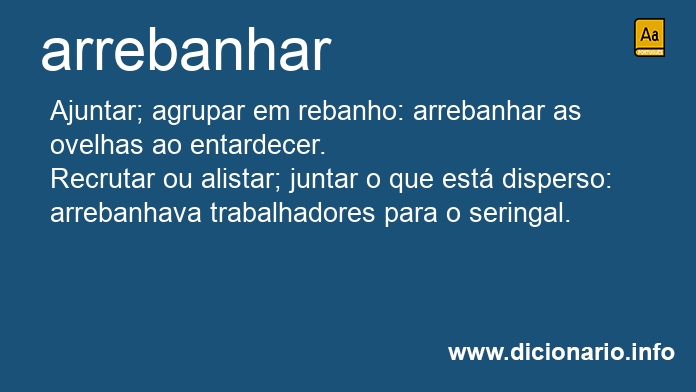 Significado de arrebanha