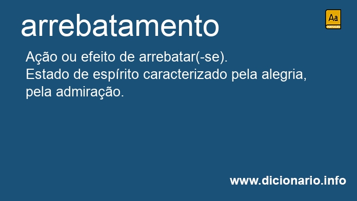 Significado de arrebatamento