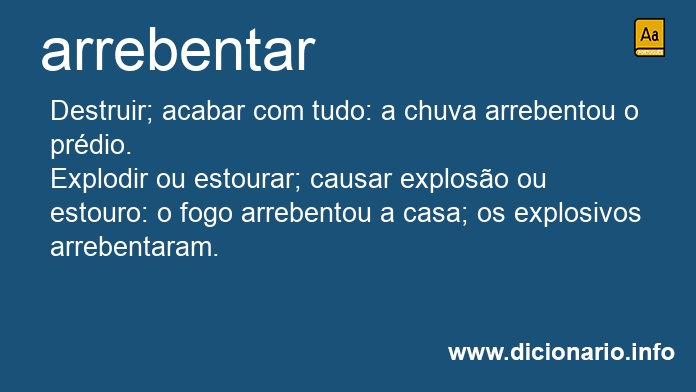 Significado de arrebentai