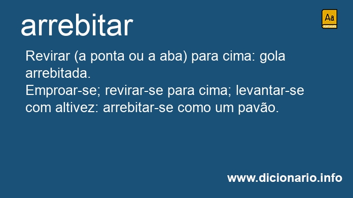 Significado de arrebitaram