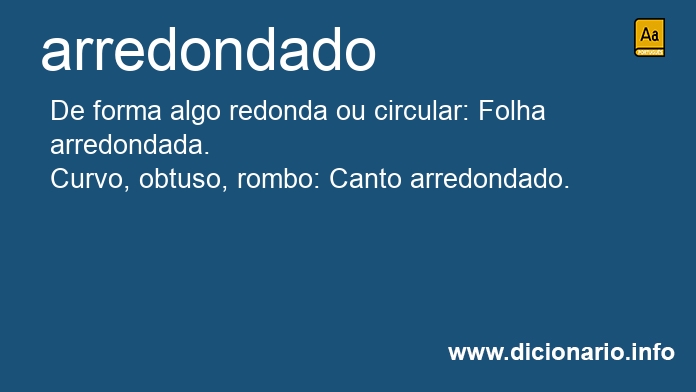 Significado de arredondados