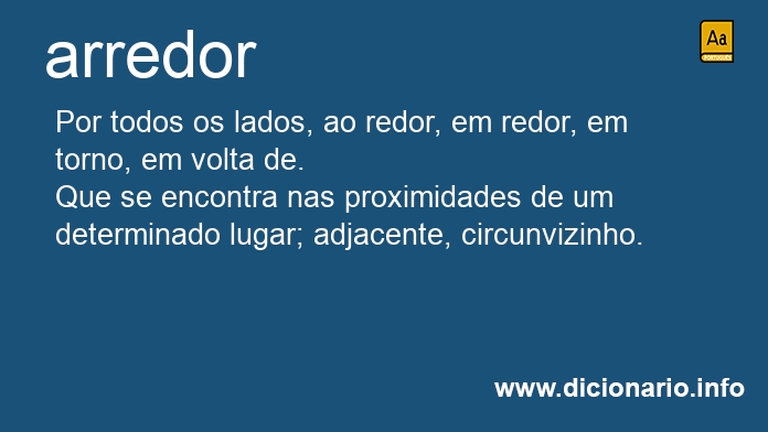 Significado de arredor