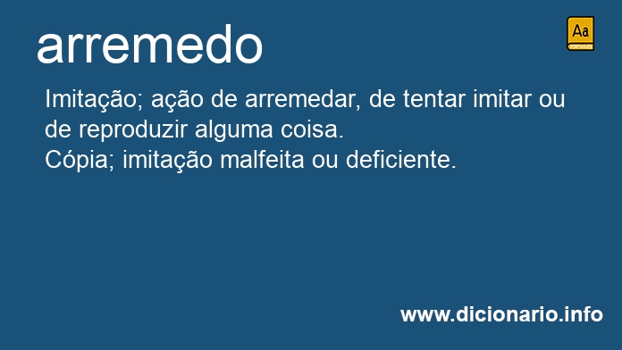 Significado de arremedos