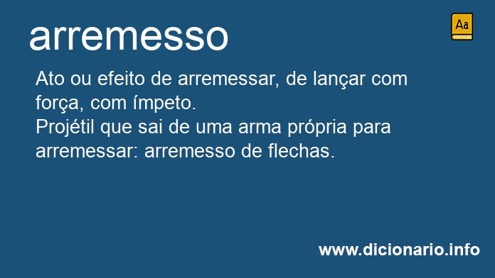 Significado de arremesso