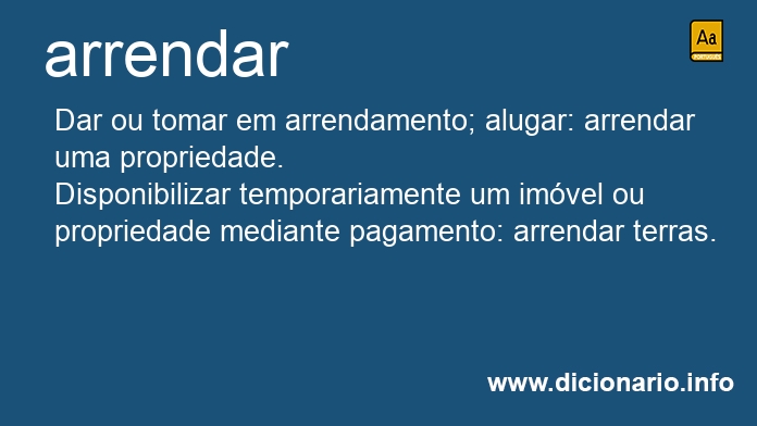 Significado de arrende