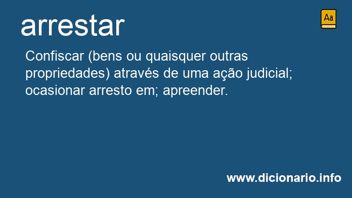 Significado de arrestar