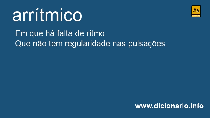 Significado de arrtmico