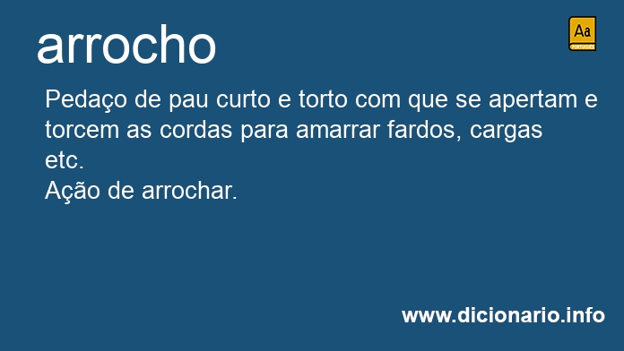 Significado de arrocho