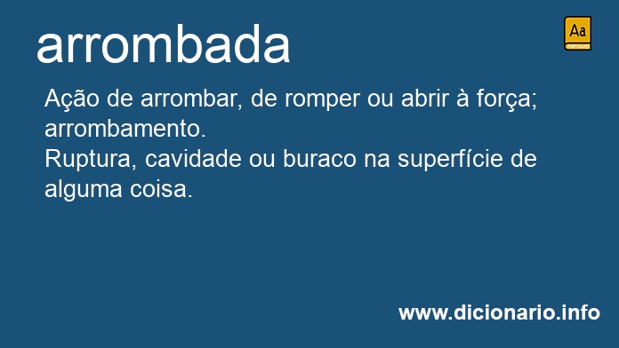 Significado de arrombadas