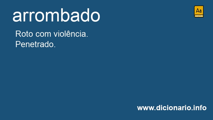 Significado de arrombado