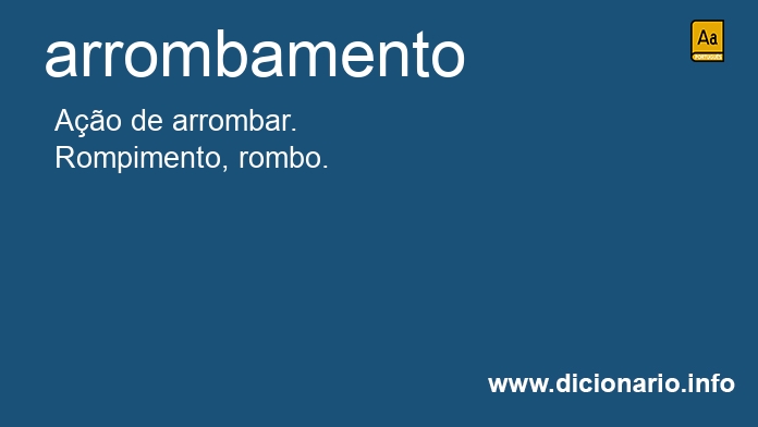 Significado de arrombamento