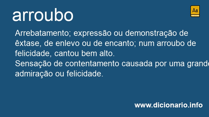 Significado de arroubo