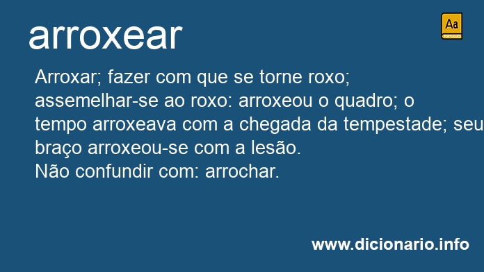Significado de arroxeramos