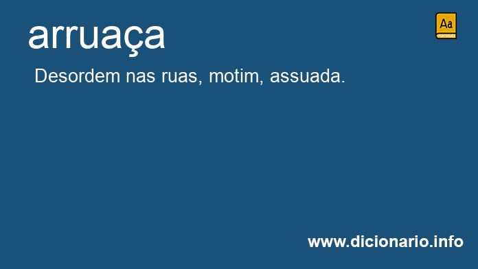 Significado de arruaa