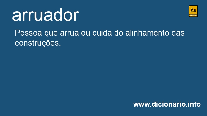 Significado de arruador