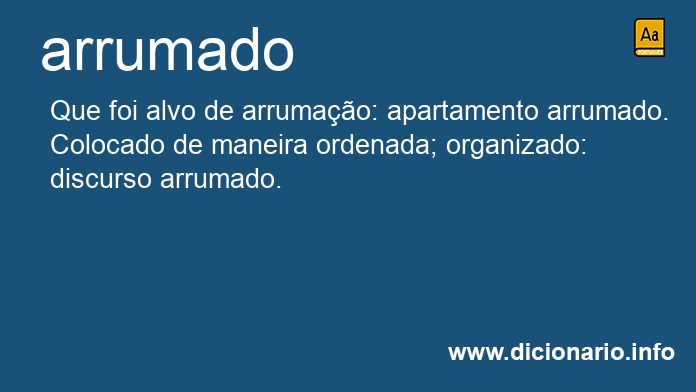 Significado de arrumado