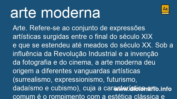 Significado de arte moderna