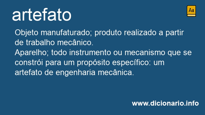 Significado de artefato