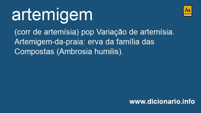 Significado de artemigem