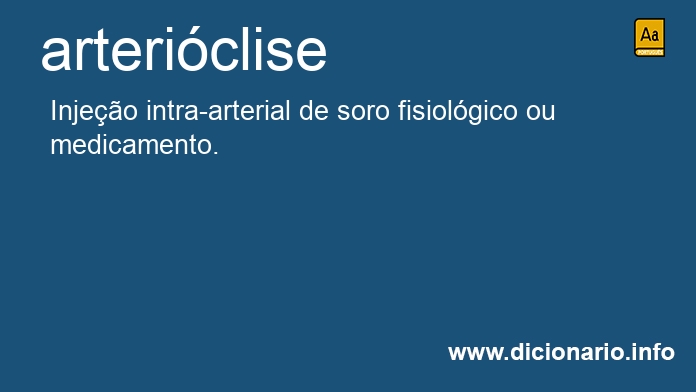 Significado de artericlise
