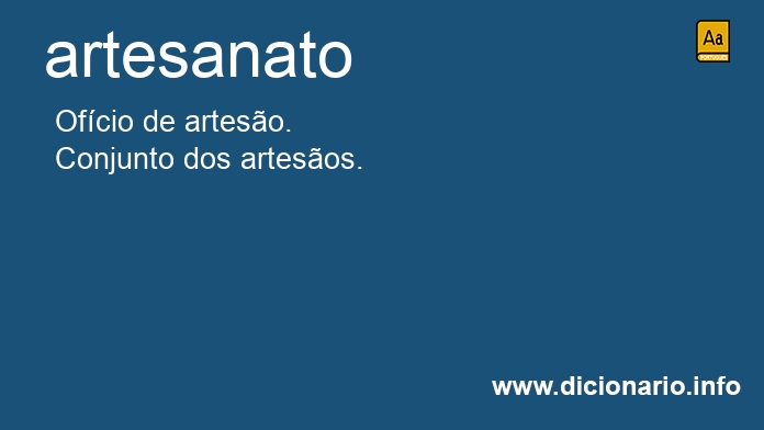 Significado de artesanato