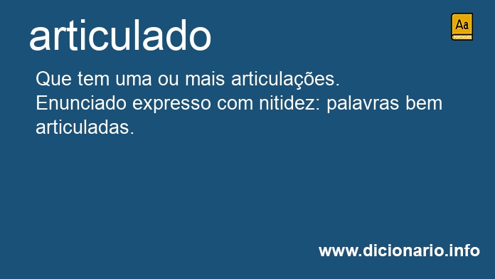 Significado de articulados