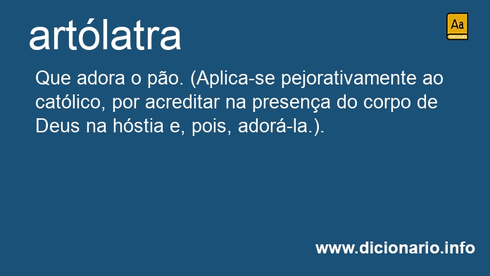 Significado de artlatra