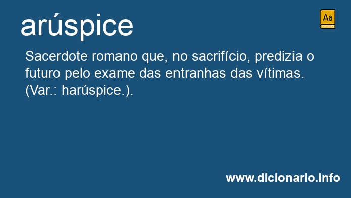 Significado de arspices