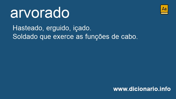 Significado de arvorado
