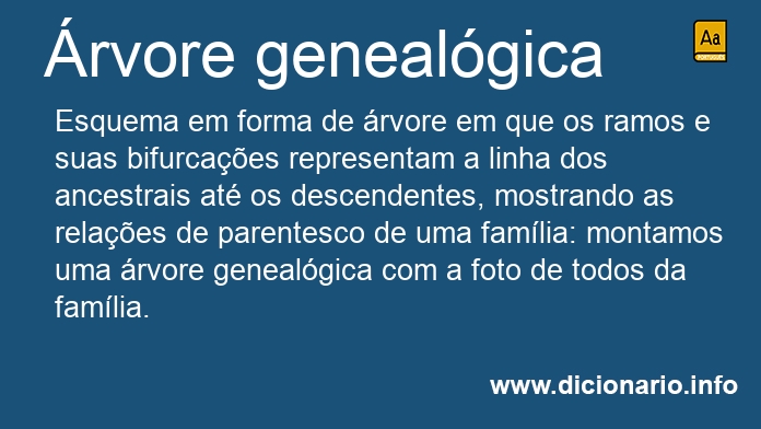 Significado de rvore genealgica