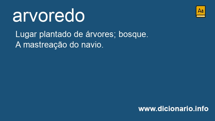 Significado de arvoredo