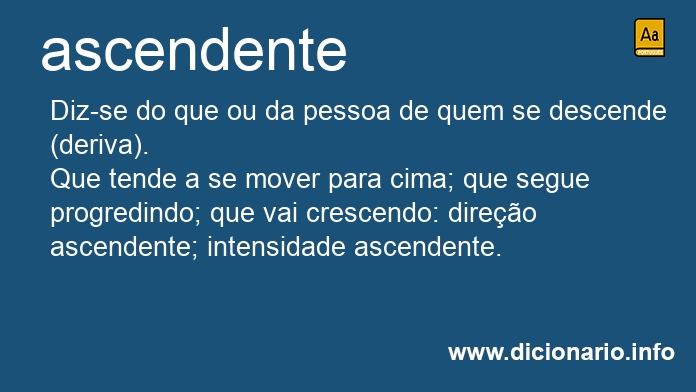 Significado de ascendentes